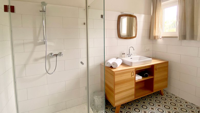 Apartmenthaus Eisenstrasse - Badezimmer, © Fam. Bachler Apartmenthaus Eisenstrasse - Badezimmer, © Fam. Bachler