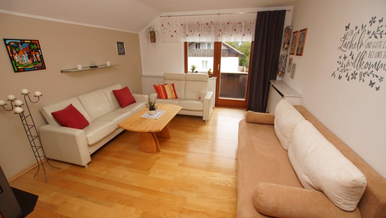 Living room in the Steiner vacation apartment, © Gertrude Steiner Living room in the Steiner vacation apartment, © Gertrude Steiner