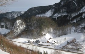 Winter Hausansicht von oben, © Barbara Schaupp Winter Hausansicht von oben, © Barbara Schaupp