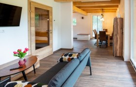 Wohnbereich, © Chalets Lunz am See Wohnbereich, © Chalets Lunz am See