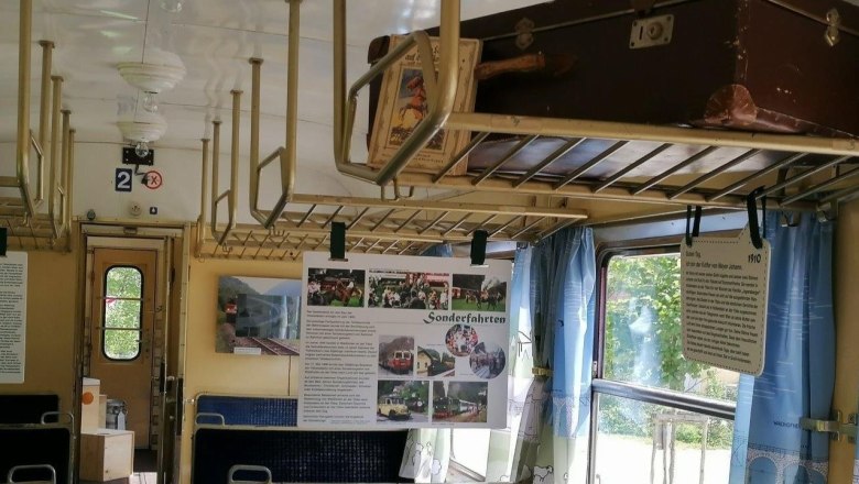 Zeitreisewaggon Großhollenstein, © Petra Mandl Zeitreisewaggon Großhollenstein, © Petra Mandl