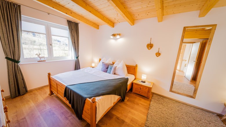 Grüne Ferienwohnung - Schlafzimmer 1, © Ludwig Fahrnberger Grüne Ferienwohnung - Schlafzimmer 1, © Ludwig Fahrnberger