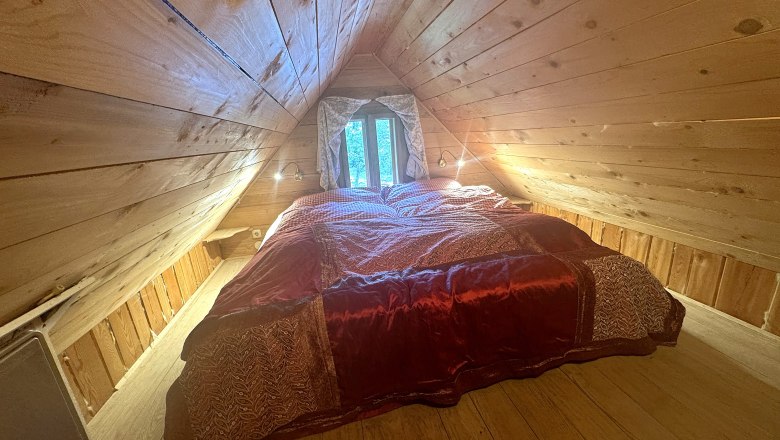 Woodcutter's hut Sleeping under the roof 1, © Mostviertel Tourismus Woodcutter's hut Sleeping under the roof 1, © Mostviertel Tourismus