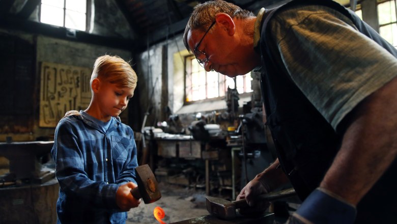 Forging day at the Fahrngruber Hammer, © weinfranz Forging day at the Fahrngruber Hammer, © weinfranz