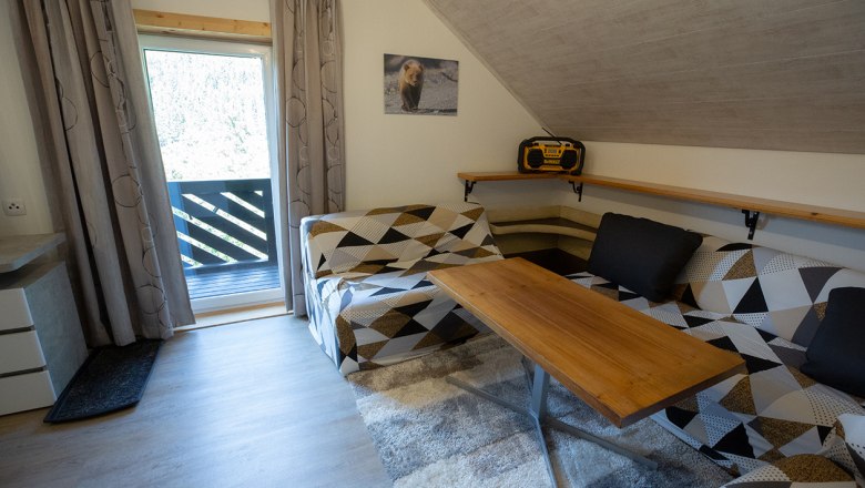 Bedroom with balcony, © Gerlinde Hofmaier Bedroom with balcony, © Gerlinde Hofmaier