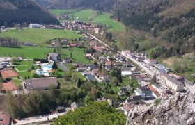 View of the Charterhouse from the Kirchstein, © Marktgemeinde Gaming View of the Charterhouse from the Kirchstein, © Marktgemeinde Gaming