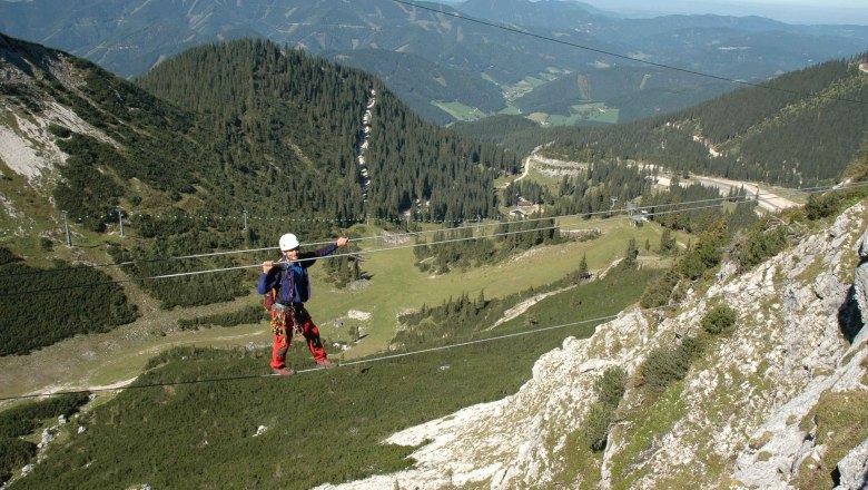 Via ferrata Hochkar, © Hochkar Bergbahnen Via ferrata Hochkar, © Hochkar Bergbahnen