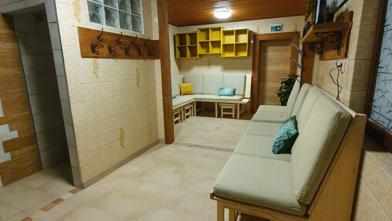 Relaxation is guaranteed in the newly designed sauna area., © Gerald Demolsky Relaxation is guaranteed in the newly designed sauna area., © Gerald Demolsky