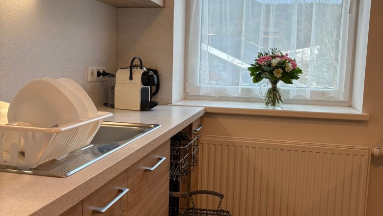 Kitchen in the Teichwies'n Alm Dependance, © Selinger Martin Kitchen in the Teichwies'n Alm Dependance, © Selinger Martin