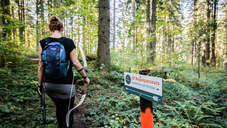 Die beiden Parcours-Strecken sind bestens beschildert, © Ludwig Fahrnberger Die beiden Parcours-Strecken sind bestens beschildert, © Ludwig Fahrnberger