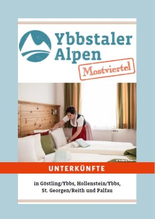 Deckblatt Unterkunftsverzeichnis G&ouml;stling/Hollenstein/Landl