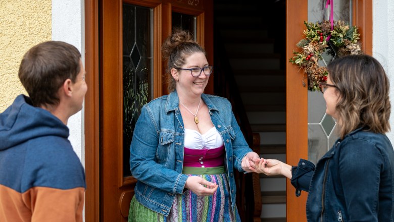 Begr&uuml;&szlig;ung unserer G&auml;ste, &copy; Grasberger