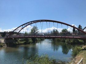 Wieselburg cycle path bridge, &copy; Stefan Hackl, Eisenstra&szlig;e