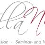 Logo der Villa Nova mit Schriftzug und Beschreibung als Fr&uuml;hst&uuml;ckspension und Seminarhaus.