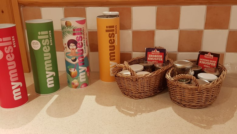Muesli corner at breakfast, &copy; Gasthof Stiegenwirt