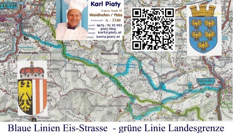 Karte Eisstraße, © Karl Piaty