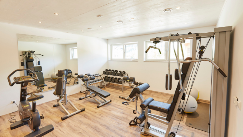 Fitness room in the Bergsee apartment house