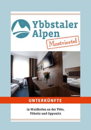 Deckblatt Unterkunftsverzeichnis Waidhofen/Ybbsitz/Opponitz