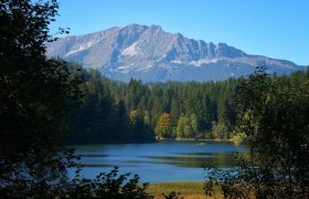 Erlaufstausee mit Blick auf den &Ouml;tscher, &copy; Fred Lindmoser