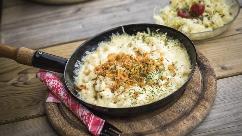 Käsespätzle auf der Ybbstalerhütte, © Theo Kust