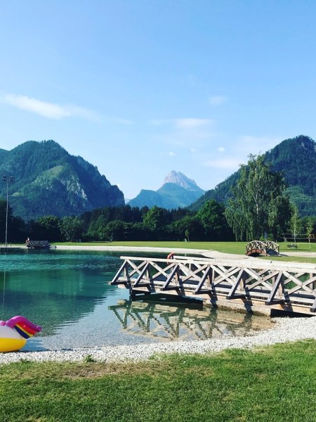 Abk&uuml;hlen im Badesee Landl, &copy; Landl Infrastruktur GmbH