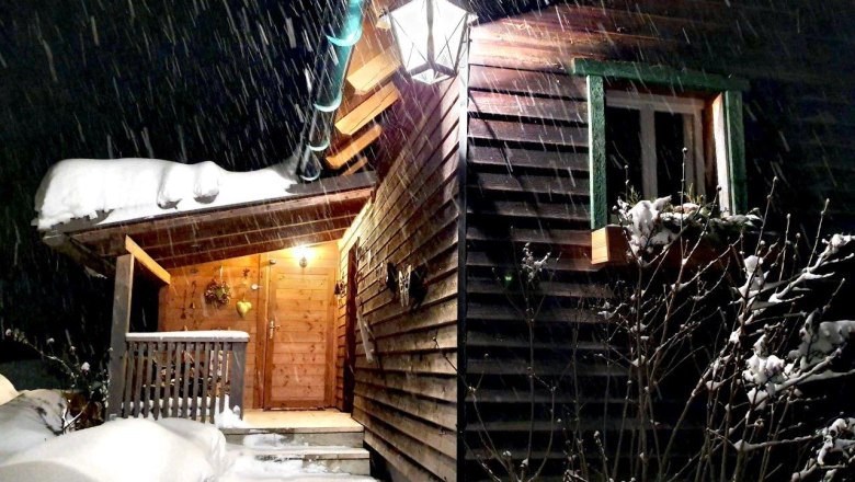 Schneefall im Zwickelreith, &copy; Familie Roseneder