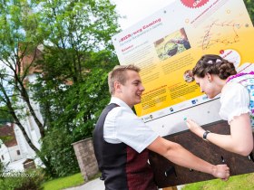 Zahlreiche Stationen informieren &uuml;ber Wissenswertes rund ums Bier, &copy; Theo Kust