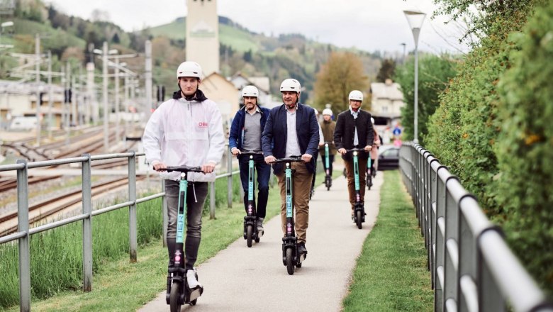 E-Scooter Tier Waidhofen, © Marek Knopp, ÖBB