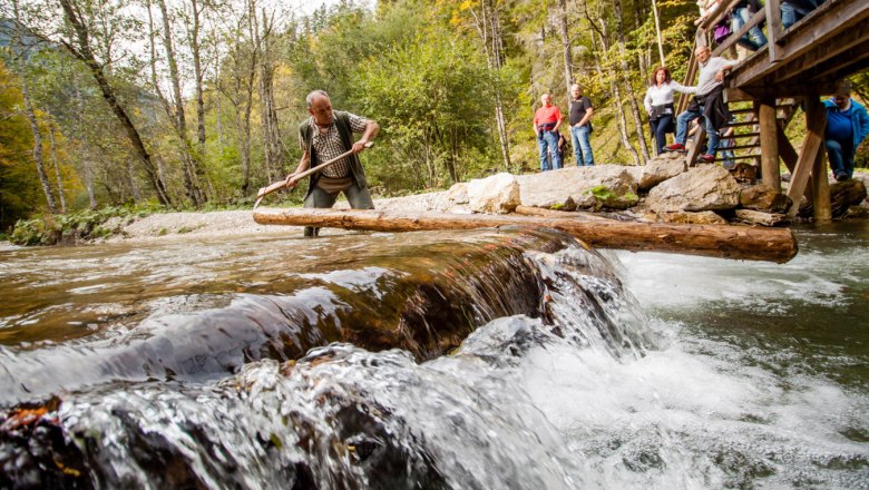 Timber rafting demonstrations in the Mendlingtal valley, © most-media.at