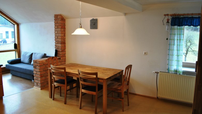 Dining table in the eat-in kitchen, © Patrick Leitner