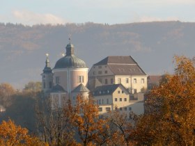 View of the Christkindl pilgrimage church, &copy; Mostviertel - O&Ouml; Mariazellerweg