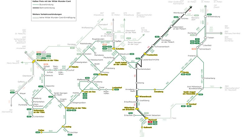 discounted bus lines with WWC, © Verkehrsbund Ost-Region