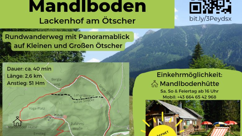 Description of the Mandlbodenh&uuml;tte circular trail, &copy; Familie Egger