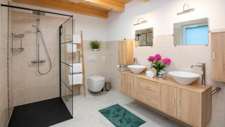 Bathroom, © Chalets Lunz am See