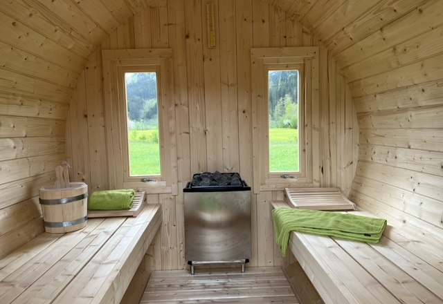 My little time-out barrel sauna, &copy; Familie Roseneder