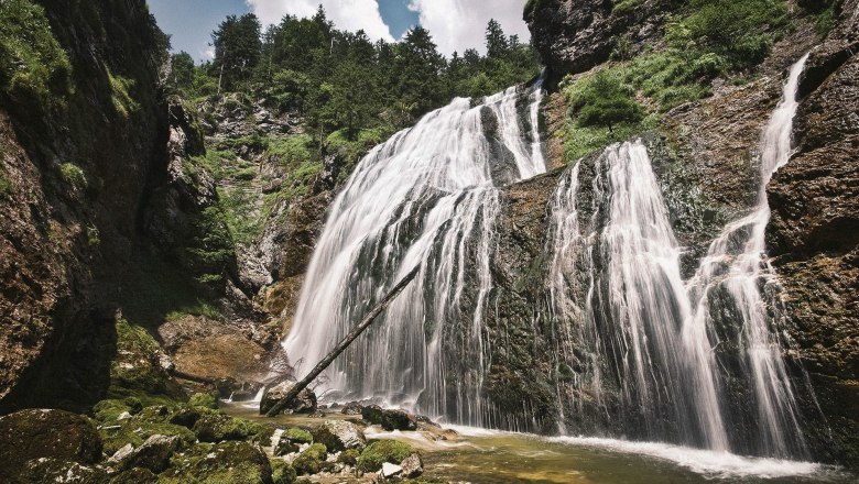 Roaring waterfall: the Wasserlochklamm in Palfau, © Gemeinde Landl