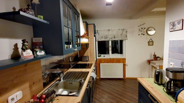 Winter dekorierte K&uuml;che, &copy; Familie Roseneder