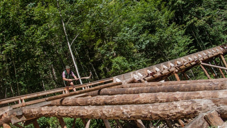 Auf dem HOLZweg im Mendlingtal: die letzte Triftanlage Europas, © Rene Jagersberger 