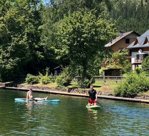 Stand up paddling on the Seebach, &copy; Martin Ruckensteiner