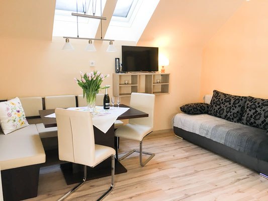 Living room of the Lange vacation apartment, &copy; Ferienwohnung Lange