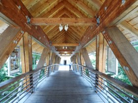 Wooden bridge over the Ois, &copy; Mostviertel - O&Ouml; Mariazellerweg