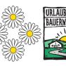 Logo von 'Urlaub am Bauernhof' mit vier Blumen als Auszeichnung.