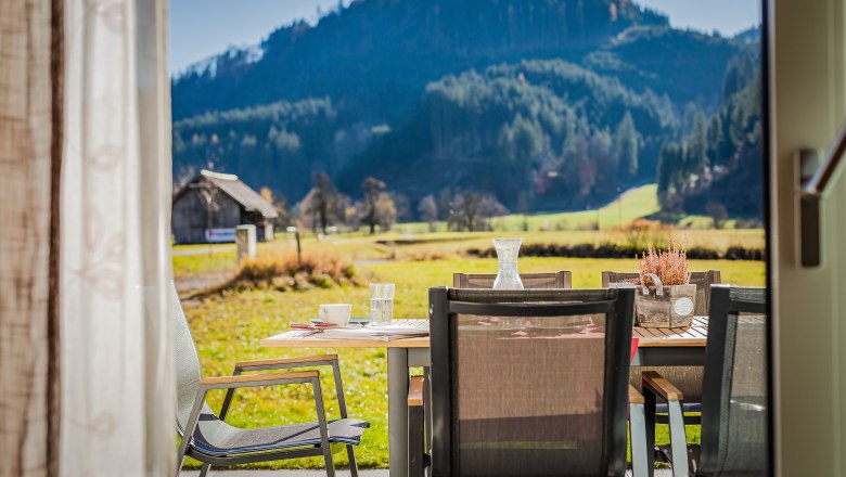 Rote Ferienwohnung - Terrasse, &copy; Ludwig Fahrnberger