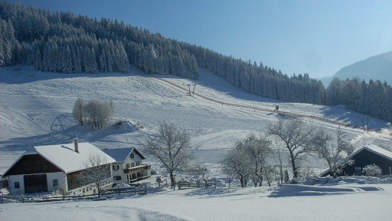 Organic farm Moas in winter, © Familie Buber
